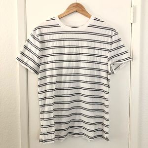 Oak + Fort black and white striped T-shirt